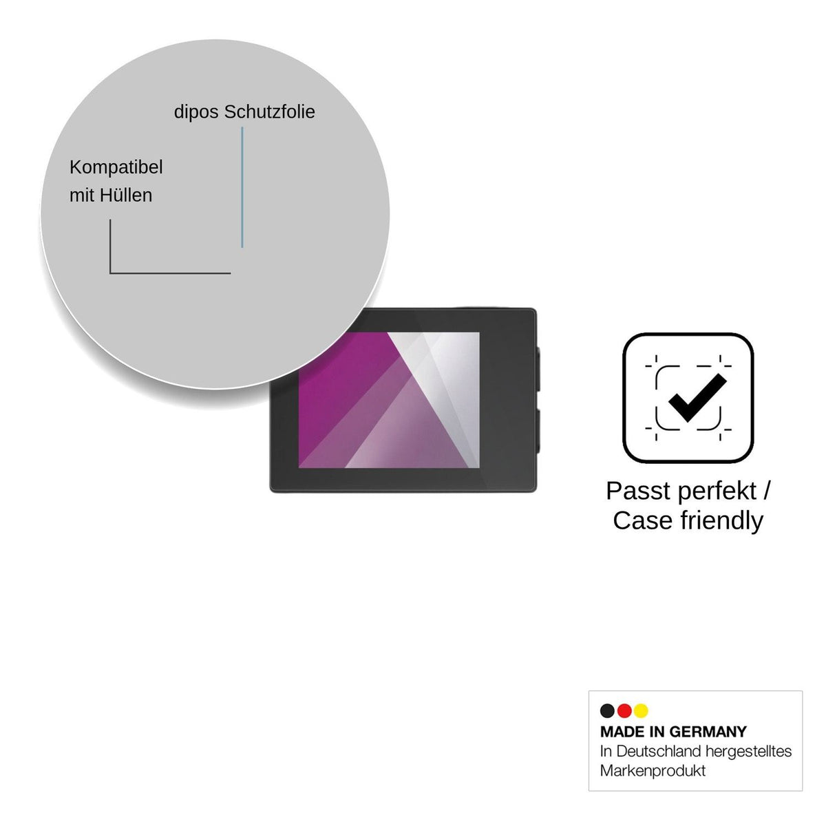 4x Screen Protector for Hiicam sp10 Protection Crystal Clear dipos