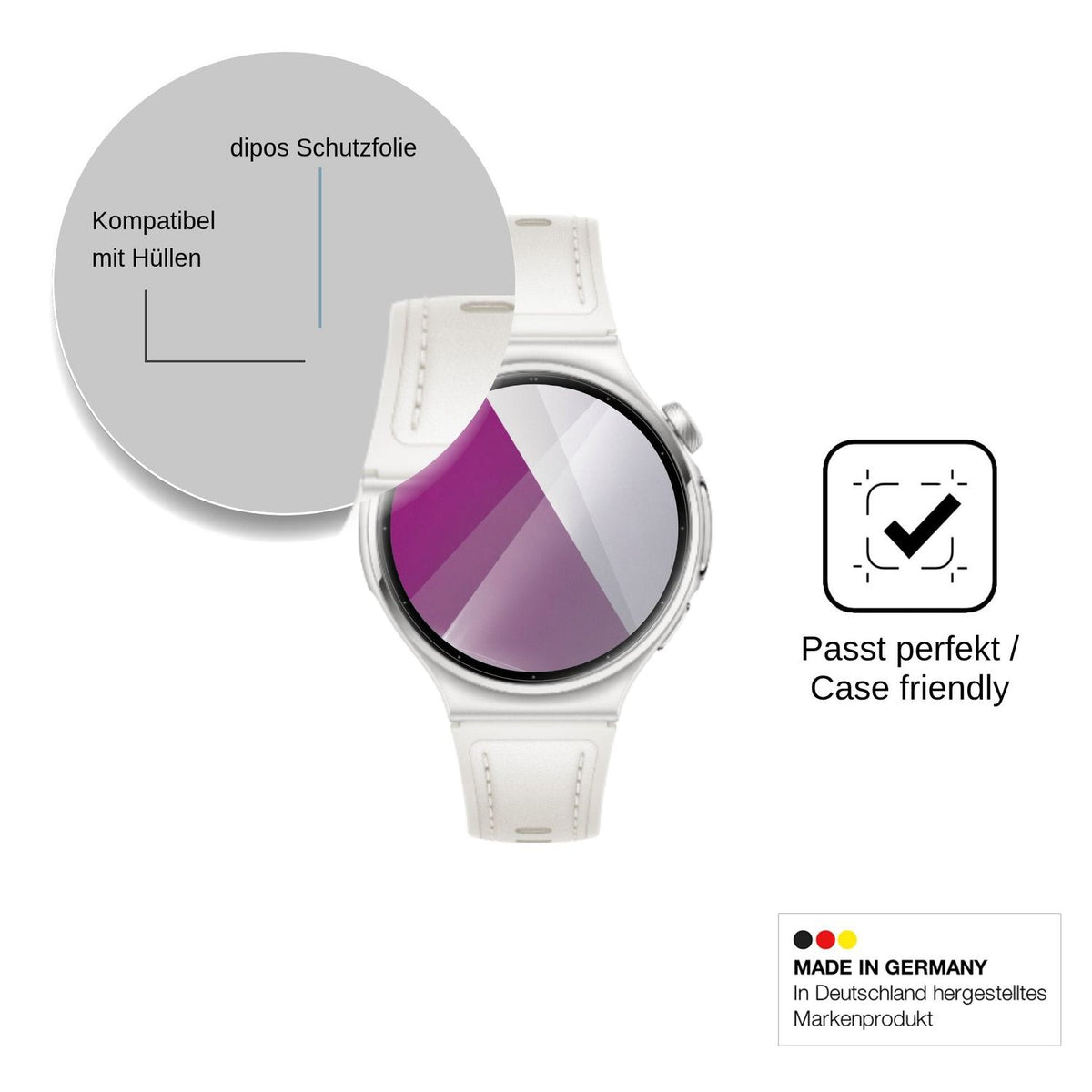 6x Screen Protector for Huawei Watch 6 42mm Protection Crystal Clear dipos