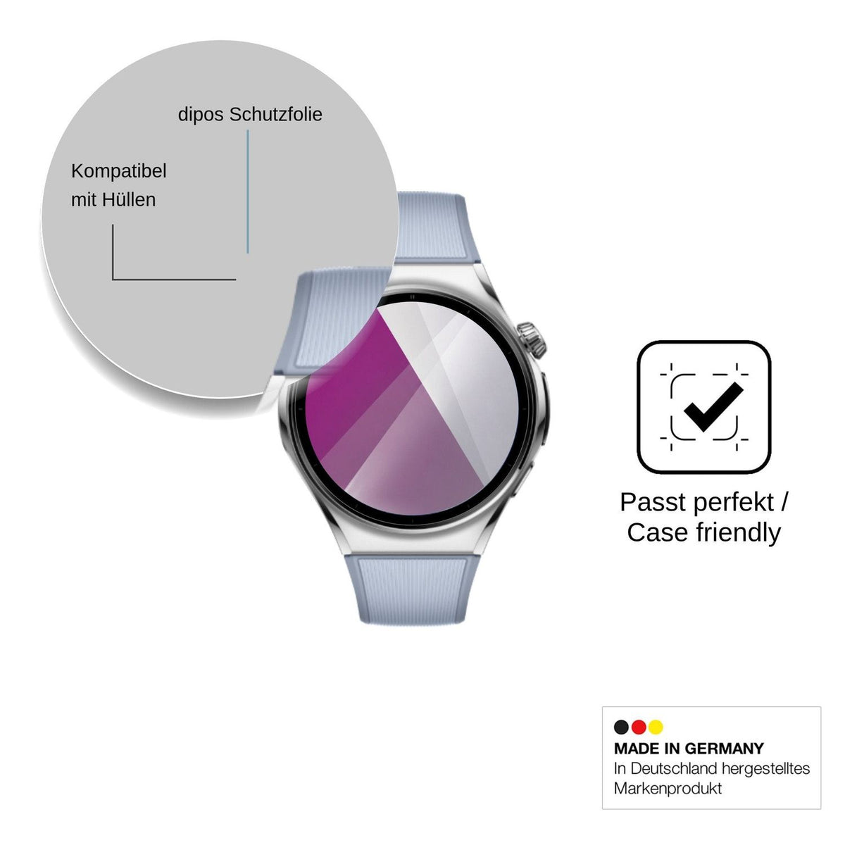 6x Screen Protector for Huawei Watch 6 46 mm Protection Crystal Clear dipos
