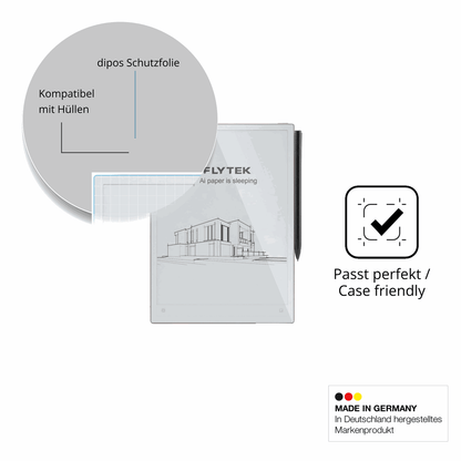 Schutzfolie mit optimaler Passform, zur Verwendung mit Hüllen geeignet