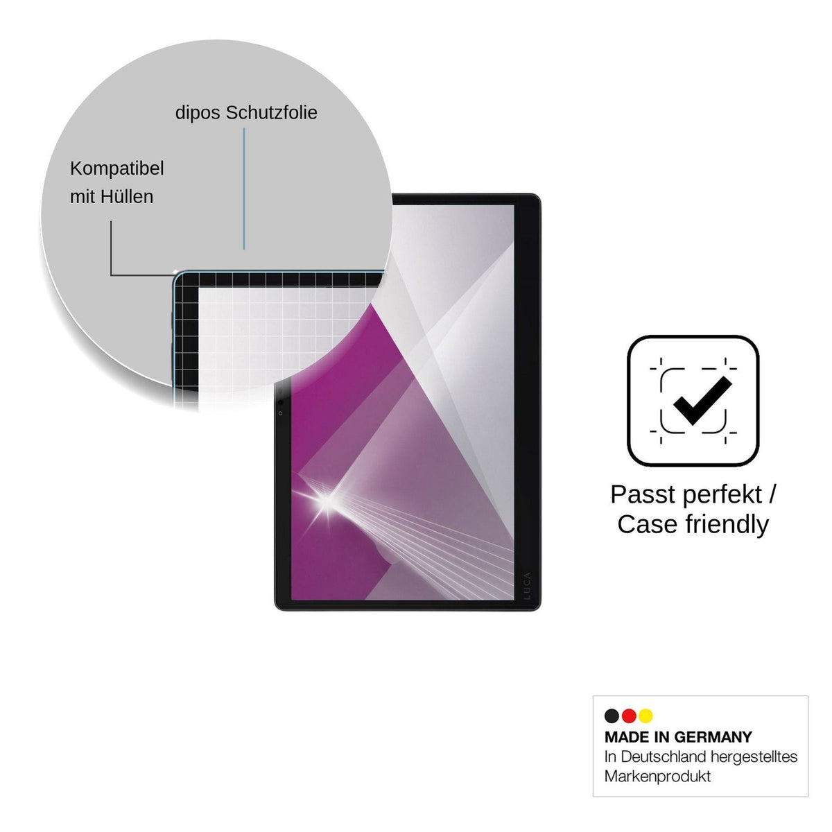 2x Screen Protector for Iris Ohyama Luca TM15F1Q74-V1H Protection Crystal Clear dipos