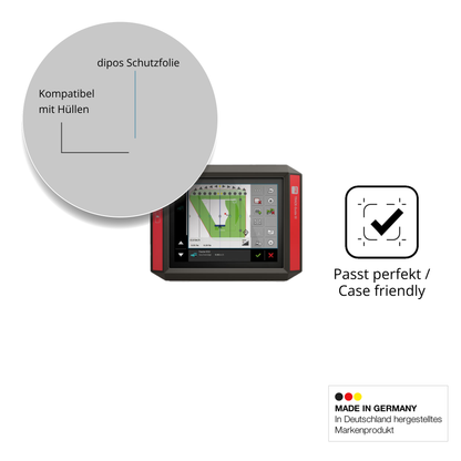 Schutzfolie mit optimaler Passform, zur Verwendung mit Hüllen geeignet