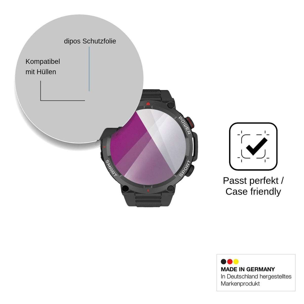 6x Screen Protector for Neow W-Watch 1.39 Protection Crystal Clear dipos