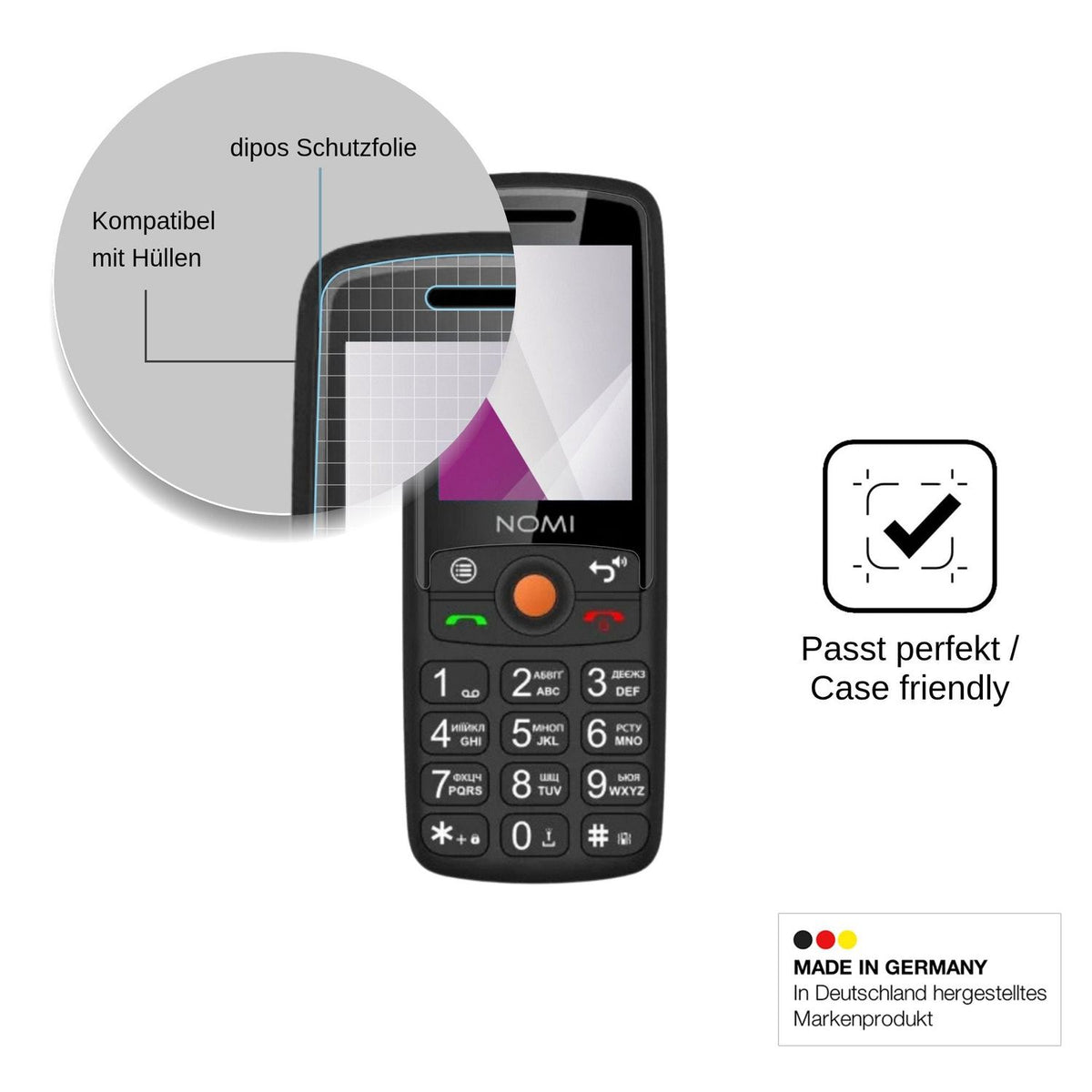 4x Screen Protector for Nomi i2440 Protection Crystal Clear dipos