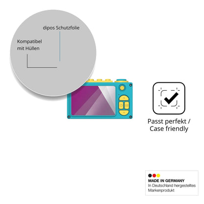 Schutzfolie mit optimaler Passform, zur Verwendung mit Hüllen geeignet