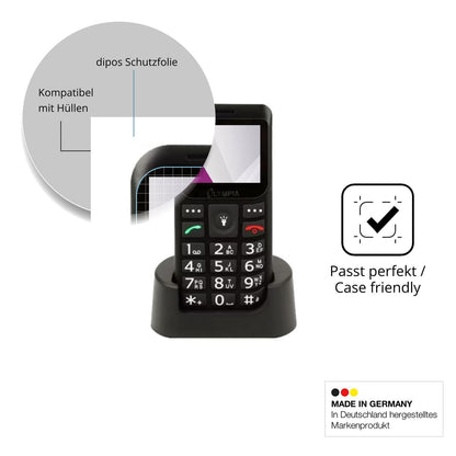 Schutzfolie mit optimaler Passform, zur Verwendung mit Hüllen geeignet