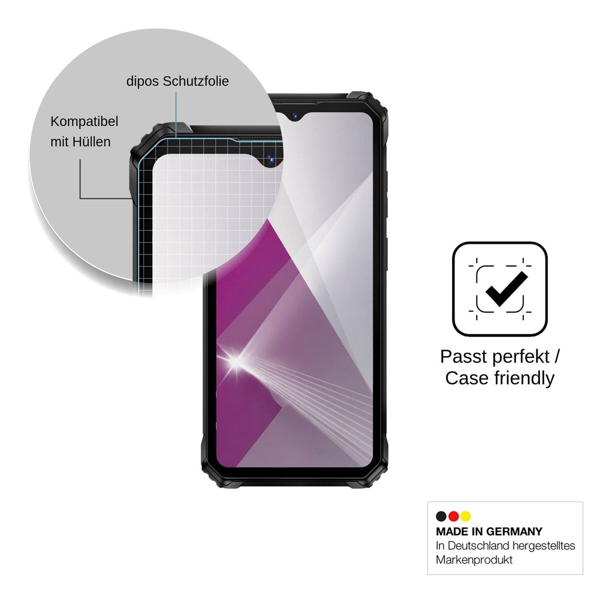 4x Screen Protector for Oukitel G6 Protection Crystal Clear dipos