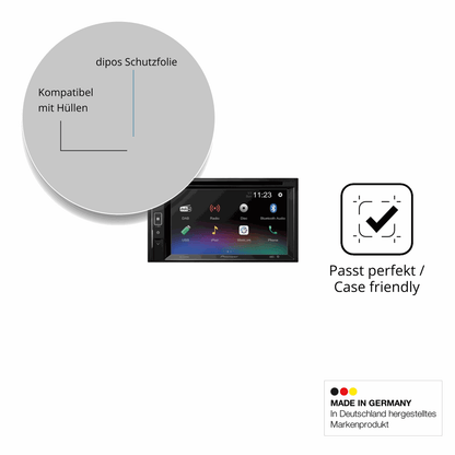 Schutzfolie mit optimaler Passform, zur Verwendung mit Hüllen geeignet