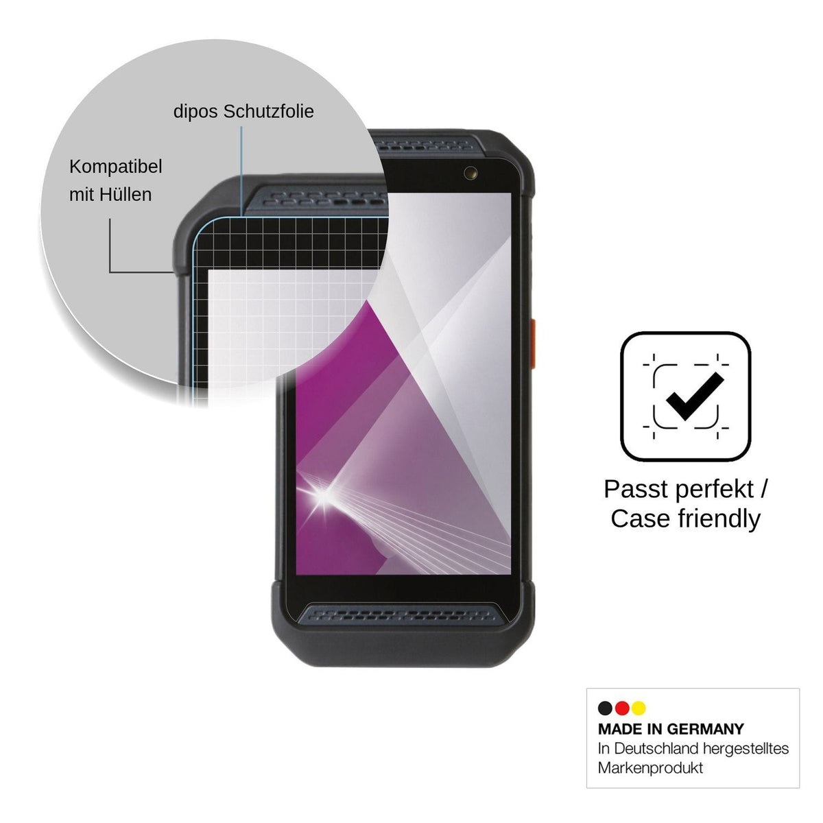4x Screen Protector for Point Mobile PM86 Protection Crystal Clear dipos