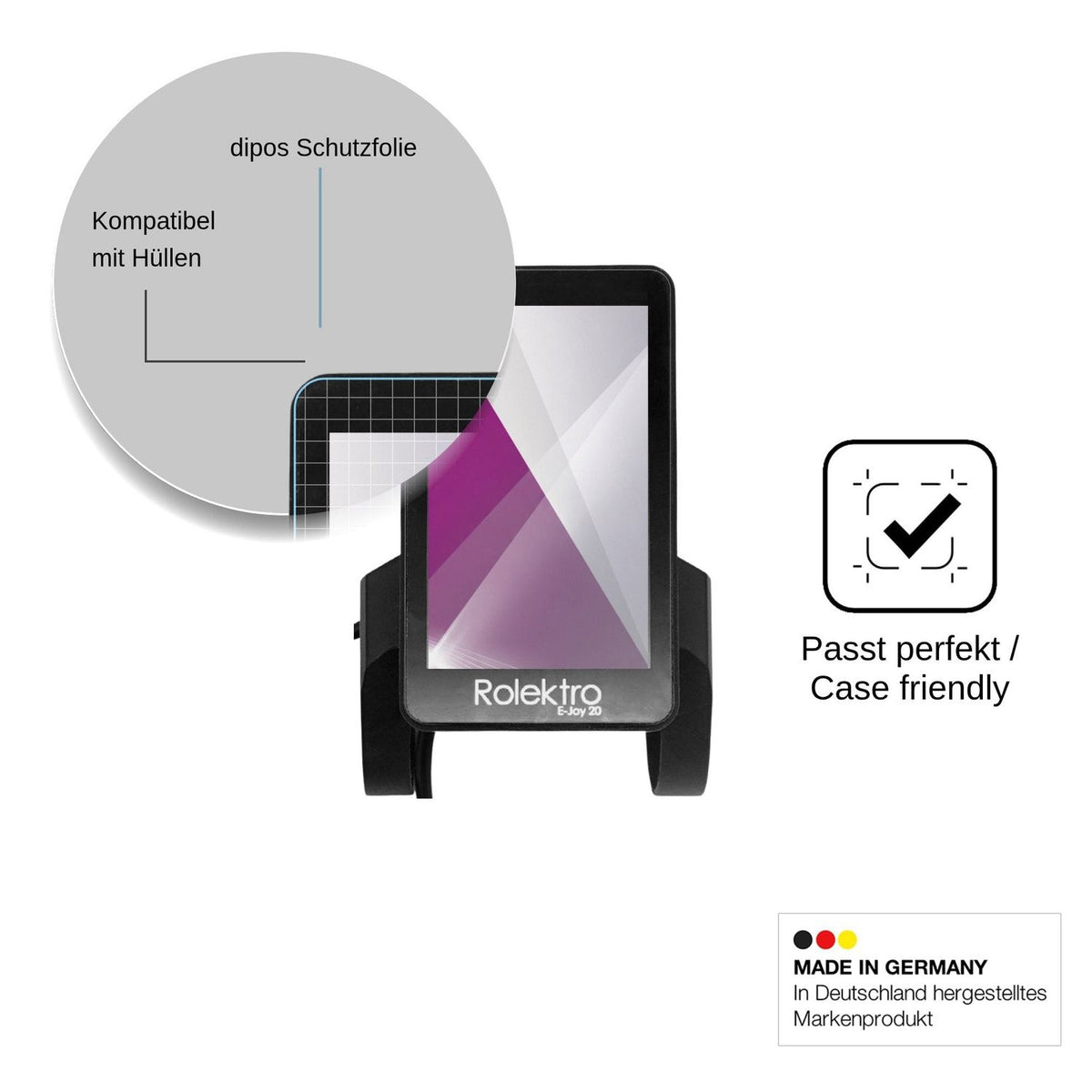 4x Screen Protector for Rolektro Joy 20 Protection Crystal Clear dipos