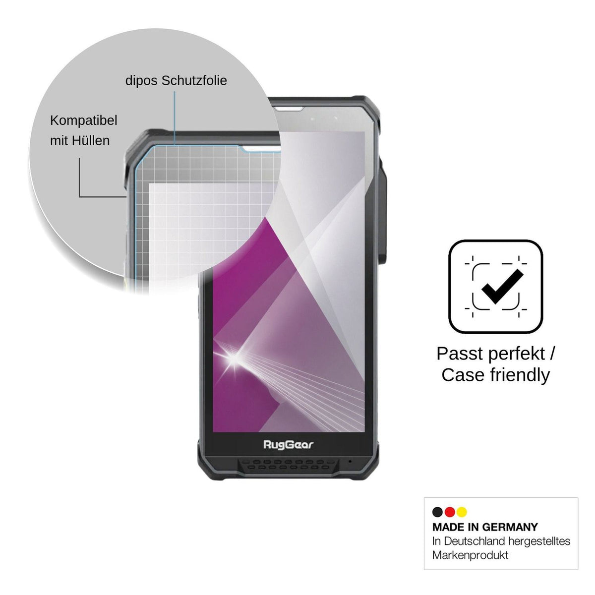 4x Screen Protector for RugGear RG880i Protection Crystal Clear dipos