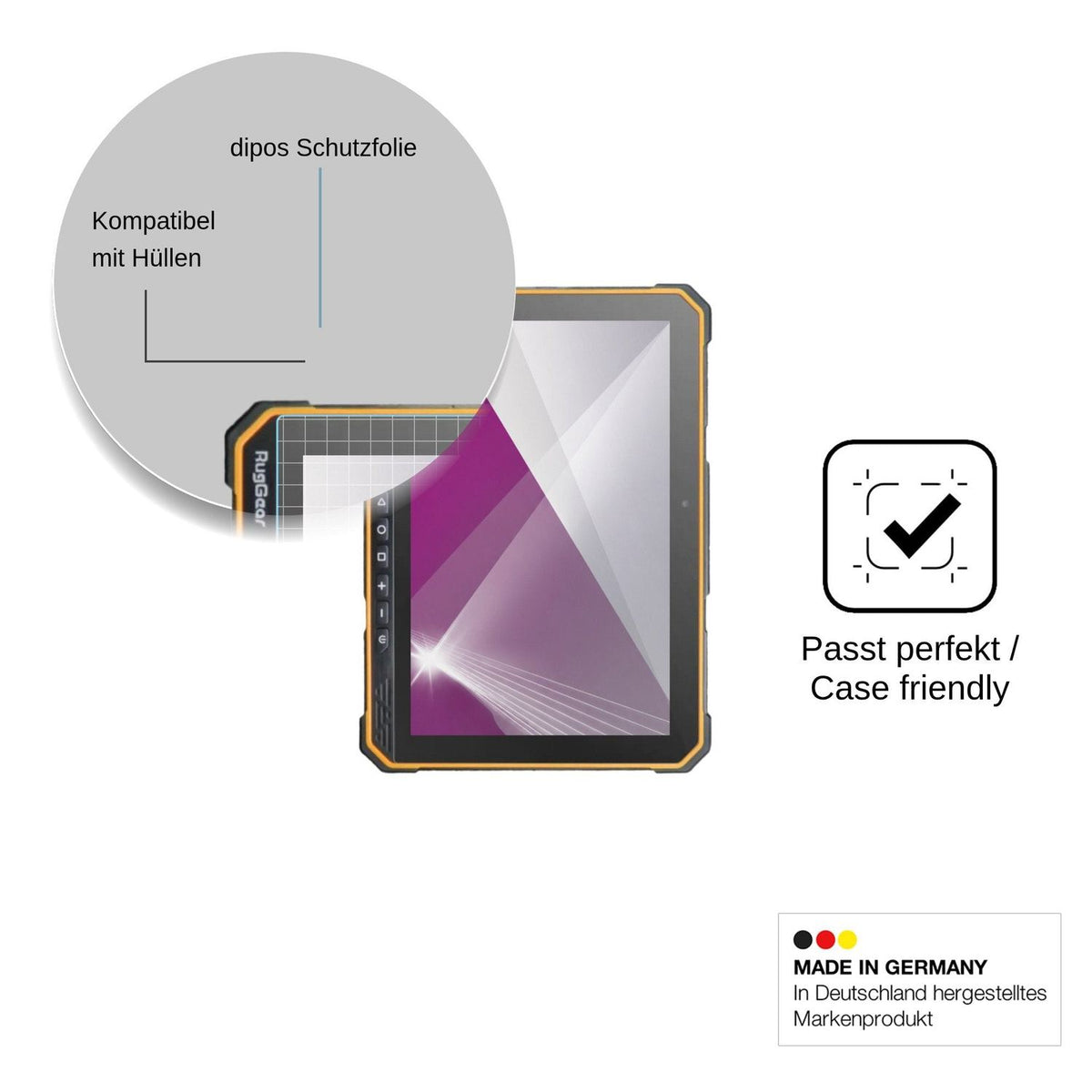 2x Screen Protector for RugGear RG935 Protection Crystal Clear dipos