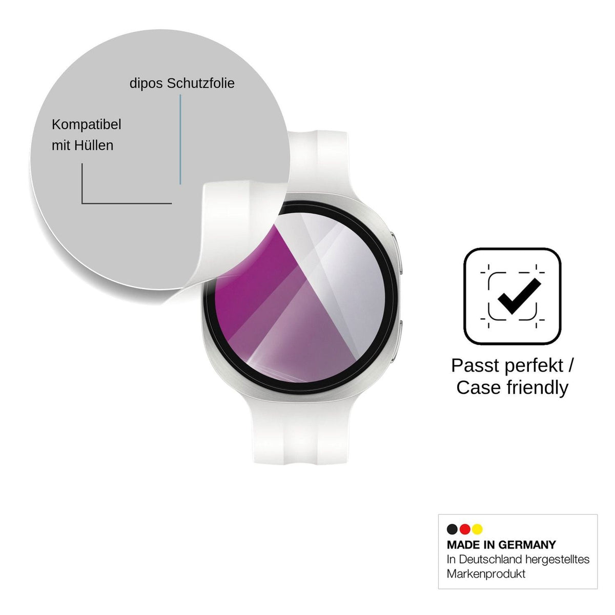 6x Screen Protector for Samsung Galaxy Watch 9 40mm Protection Crystal Clear dipos