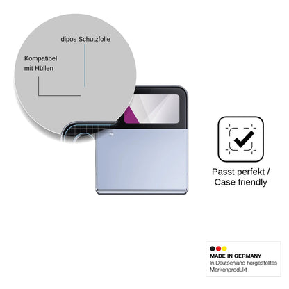 4x Screen Protector for Samsung Galaxy Z Flip4 5G Outside Protection Crystal Clear dipos