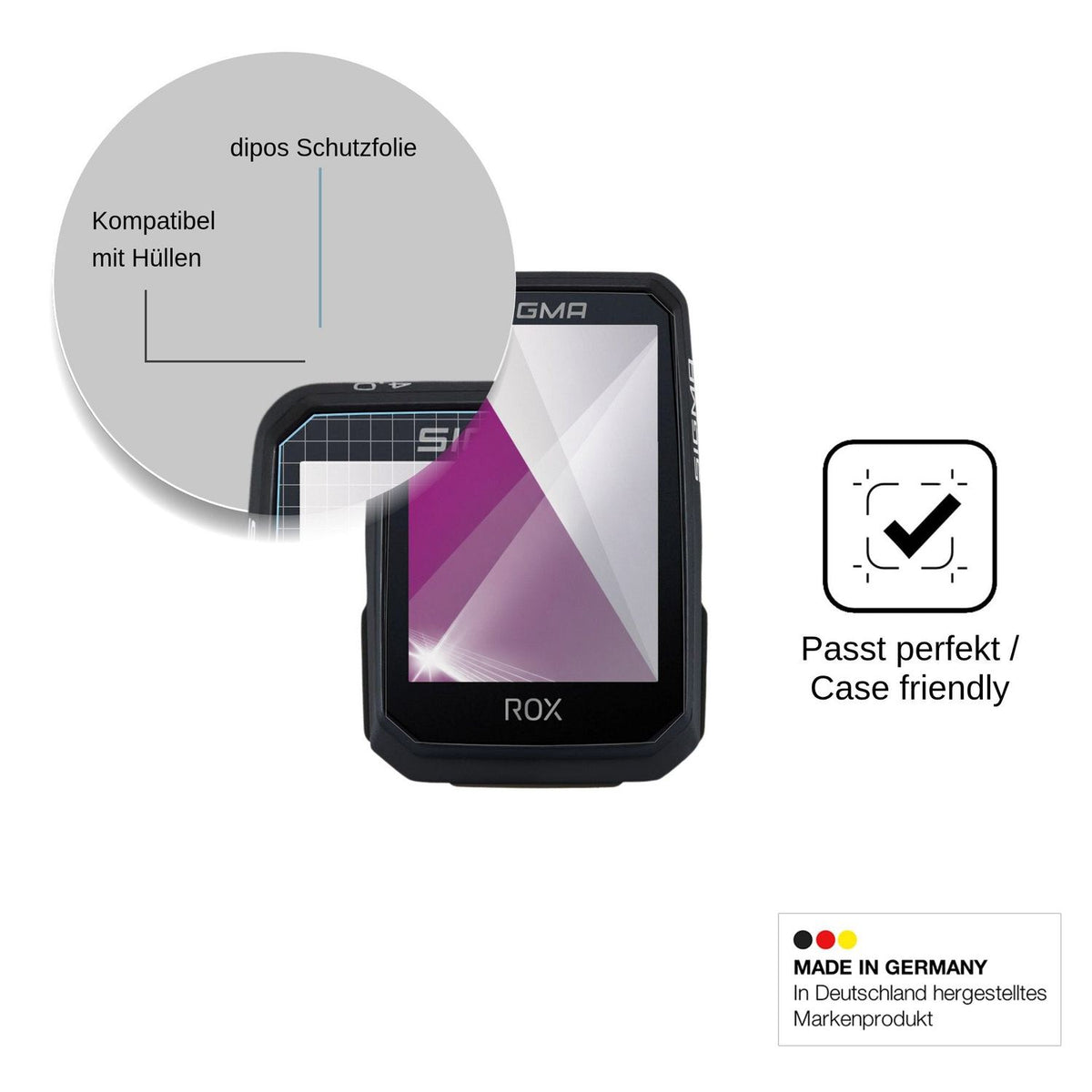 4x Screen Protector for Sigma ROX 4.0 Endurance Protection Crystal Clear dipos