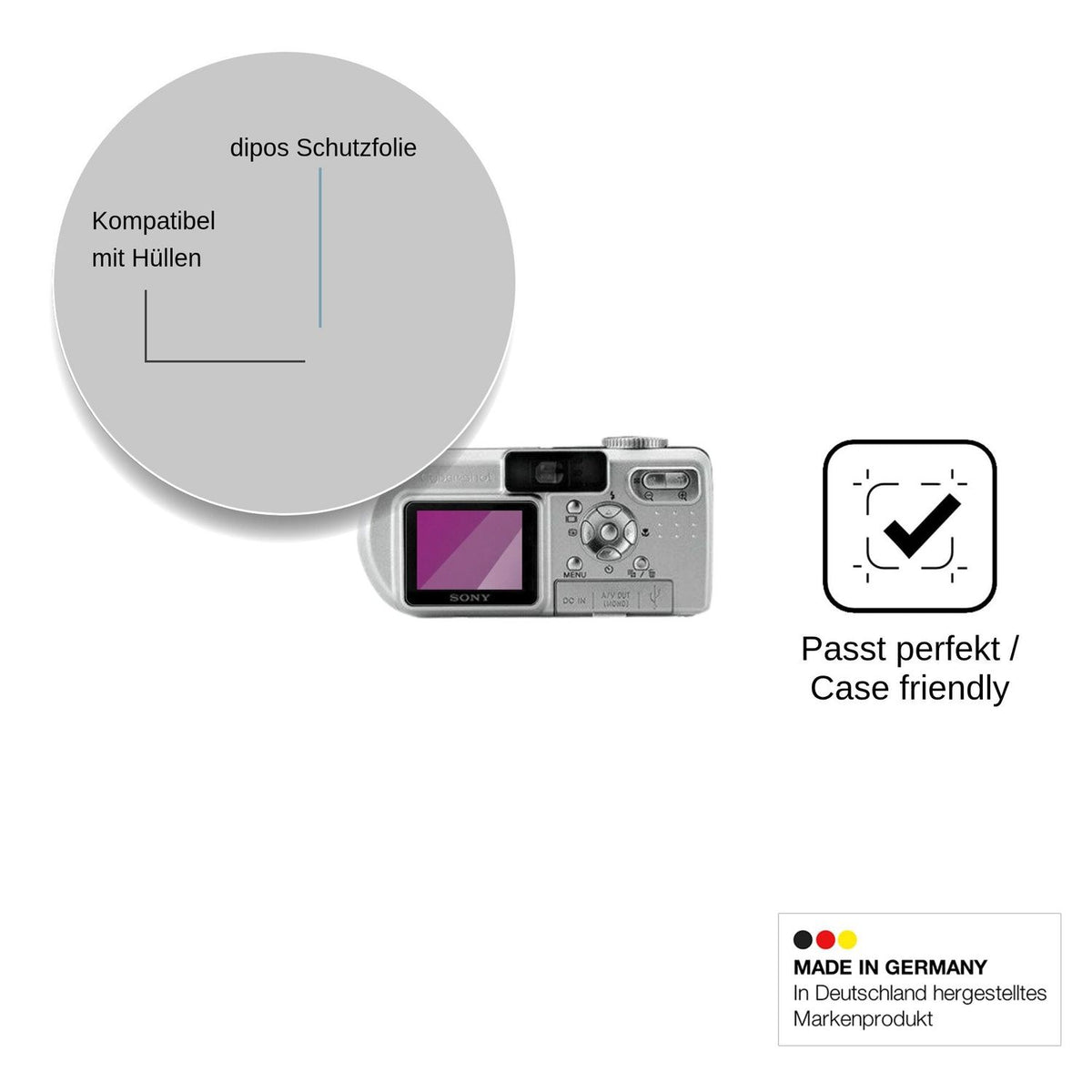 4x Screen Protector for Sony Cyber-Shot DSC-P8 Protection Crystal Clear dipos