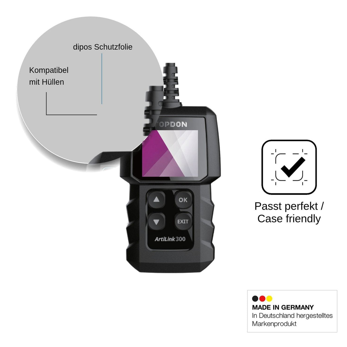 4x Screen Protector for Topdon ArtiLink 300 Protection Crystal Clear dipos