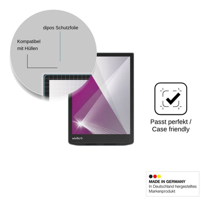 2x Screen Protector for Vivlio InkPad Color 3 Protection Crystal Clear dipos