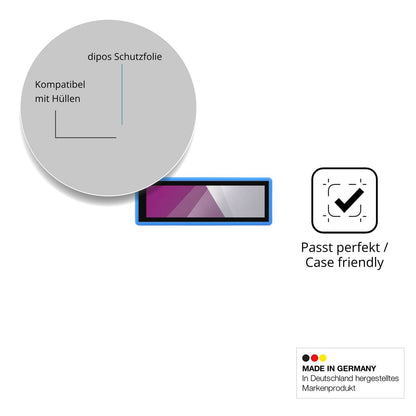 Schutzfolie mit optimaler Passform, zur Verwendung mit Hüllen geeignet