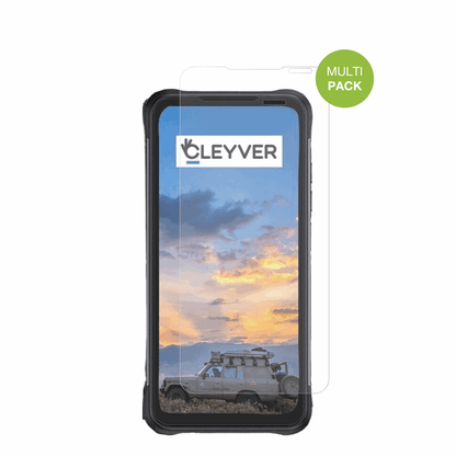 cleyverextreme 4g mit aufgebrachter dipos Displayschutzfolie, die lästige Fingerabdrücke minimiert