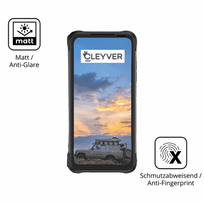 9H Hartbeschichtete, flexible Folie passend zugeschnitten für cleyverextreme 4g