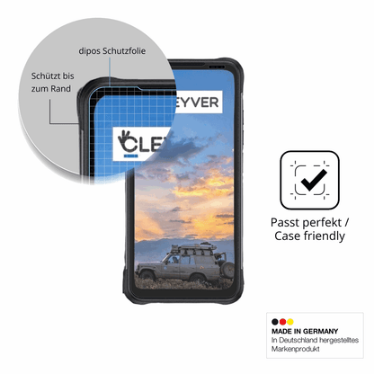 Schutzglasfolie mit optimaler Passform, zur Verwendung mit Hüllen geeignet