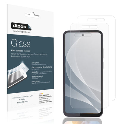 Matte Displayschutzfolie von dipos passend für Condor Nova 80 Pro, 9H kratzfest und blasenfrei montiert