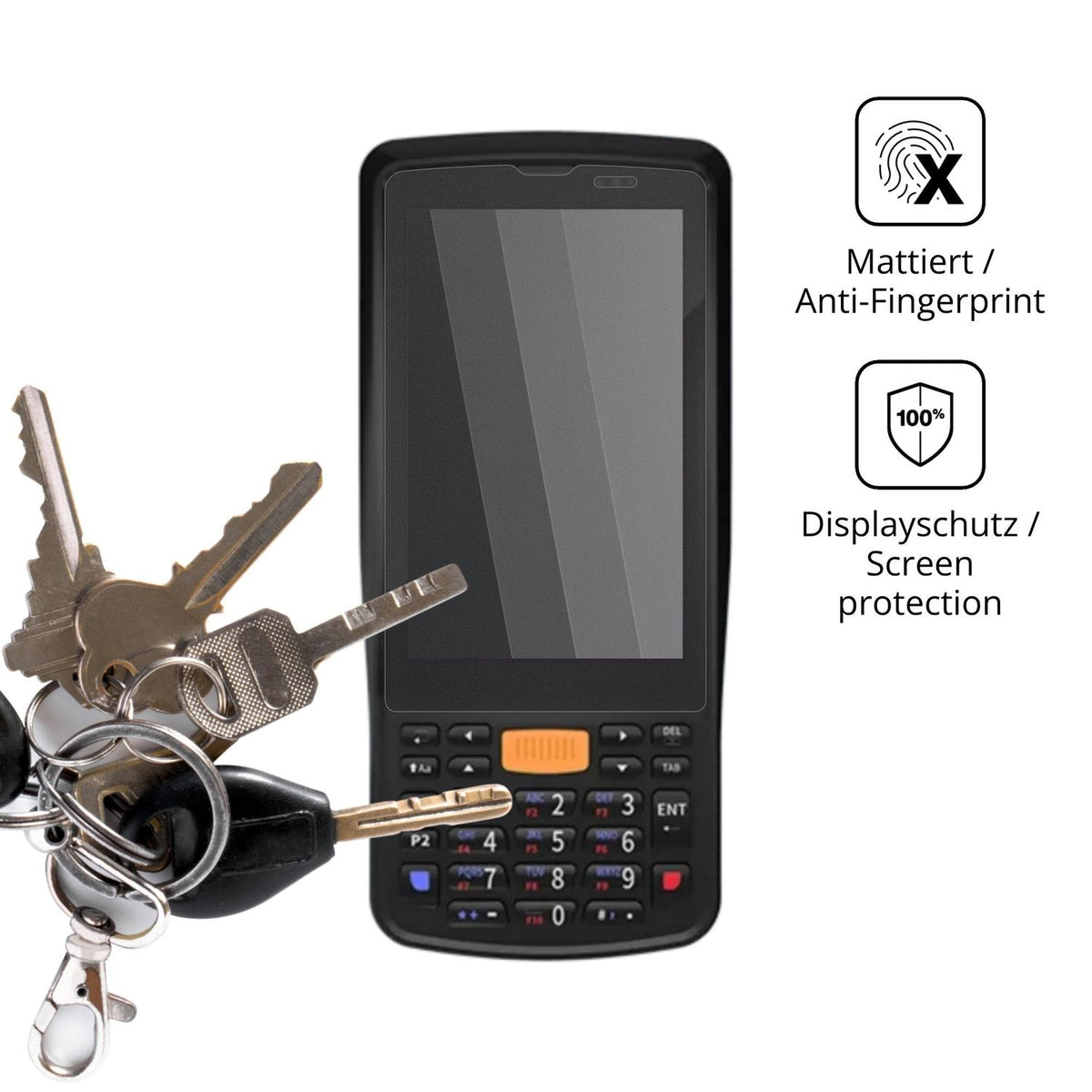 dipos Displayschutz für Conker SX40, mattierte Oberfläche, Blickschutzfilter und perfekter Passform