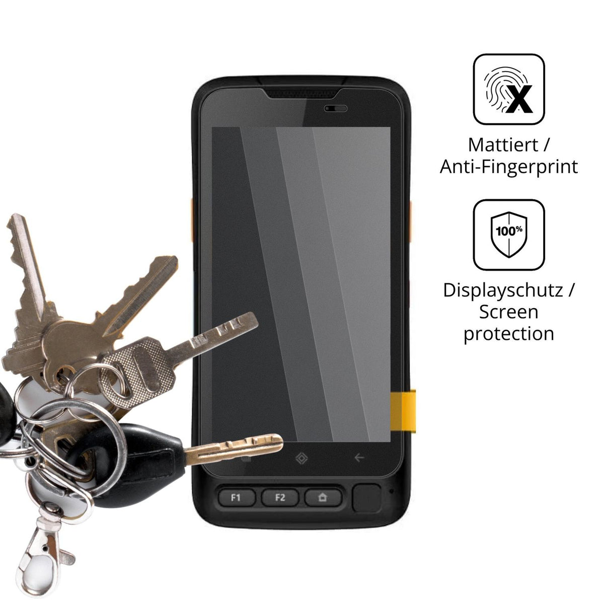 dipos Displayschutz für Conker SX50, mattierte Oberfläche, Blickschutzfilter und perfekter Passform
