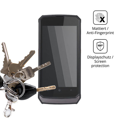 dipos Displayschutz für Conker SX5L, mattierte Oberfläche, Blickschutzfilter und perfekter Passform