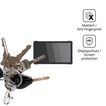 dipos Displayschutz für Conker SX87, mattierte Oberfläche, Blickschutzfilter und perfekter Passform