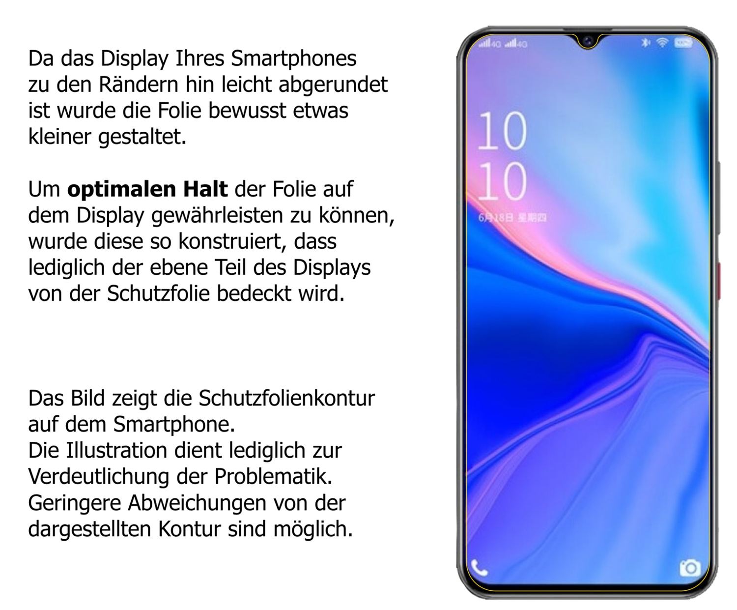 dipos Displayschutz für Coolpad COOL10, mattierte Oberfläche, robuste Festigkeit und perfekte Passform