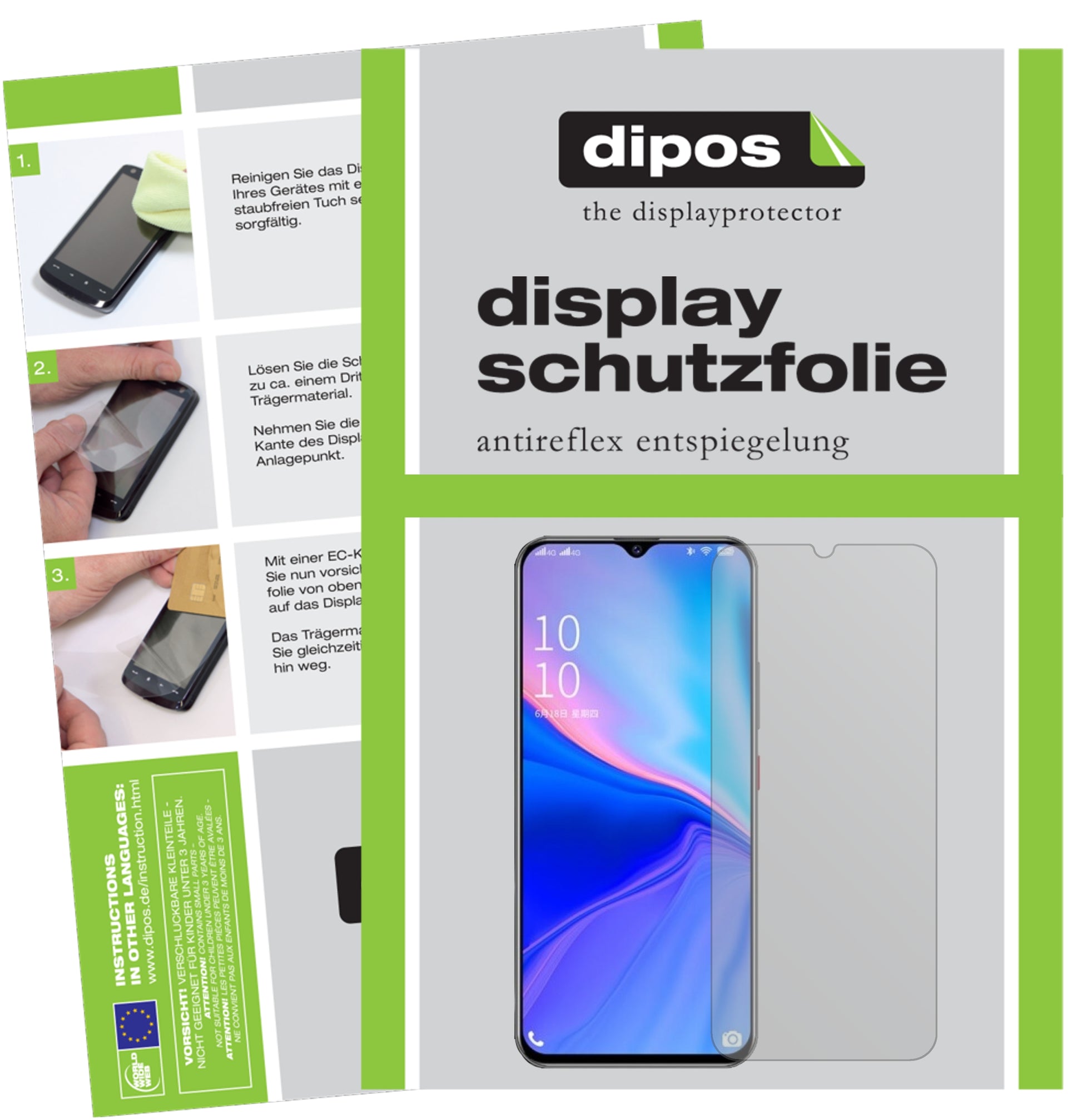 Mattes Panzerglas: Entspiegelte, dünne Folie, Fingerabdruckresistenz und Bildschirmschutz für Coolpad-COOL10