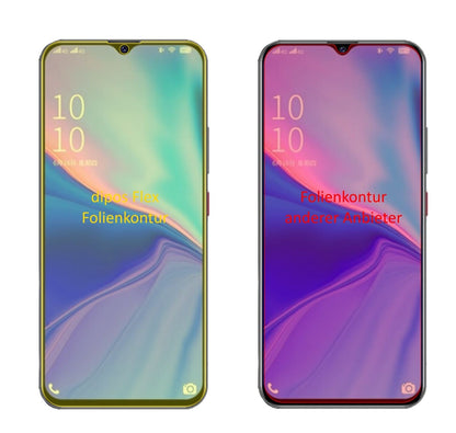 2x Screen Protector for Coolpad COOL10 Protective Film covers 100% dipos Flex