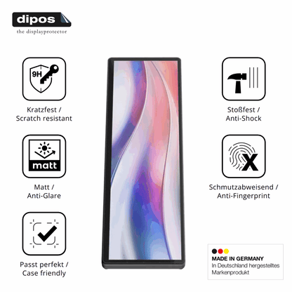 Displayschutz hergestellt in Deutschland, höchste Qualität made in Germany