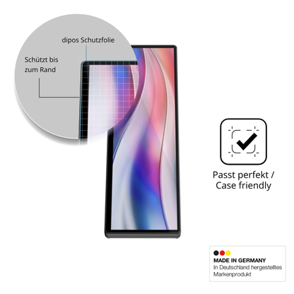 Besonders flexibler Displayschutz mit Anti-Shock-Schicht im Materialmix