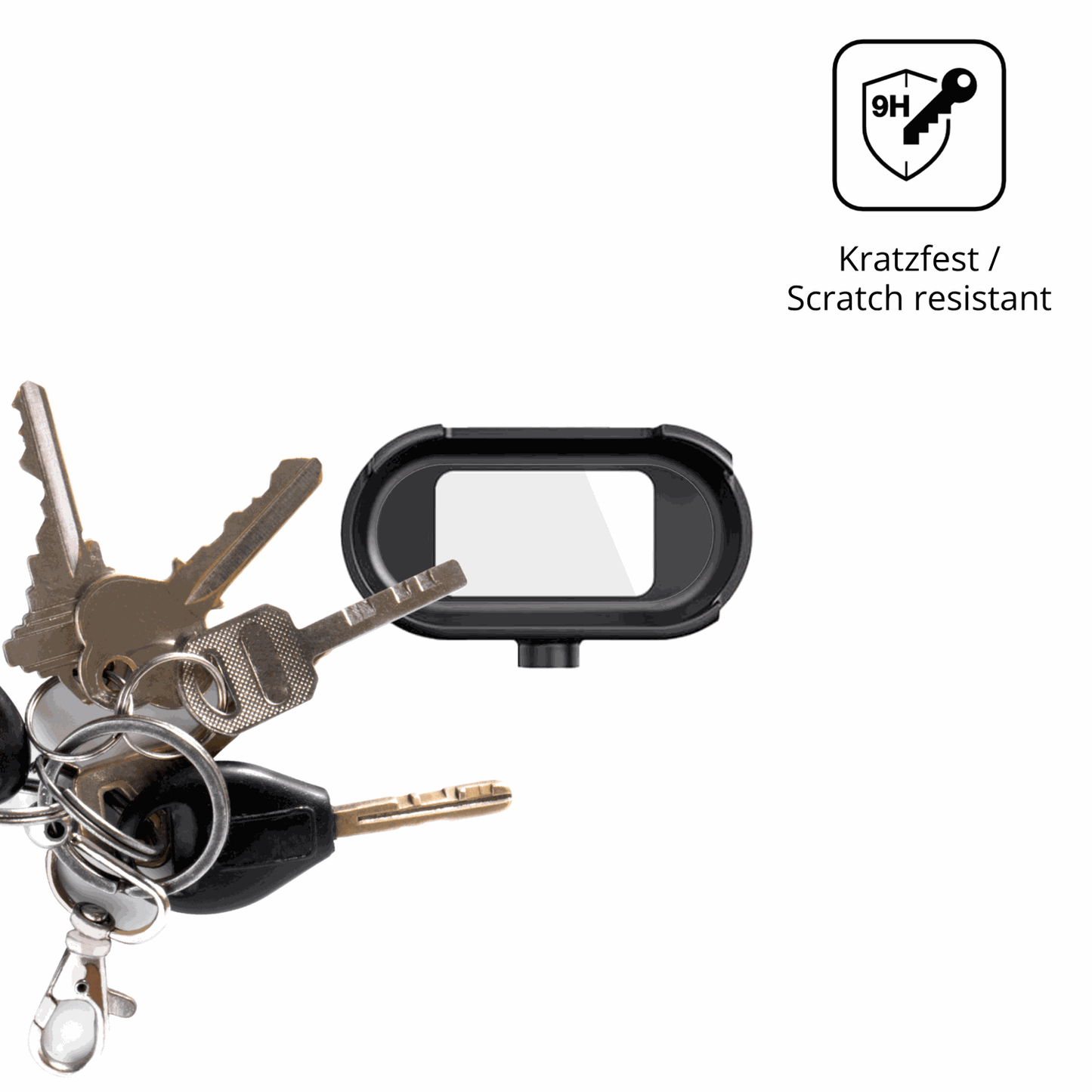 dipos Displayschutz für Cossify HW0612 Mini Action-Cam, transparente Oberfläche, perfekte Passform auch für die Rundungen
