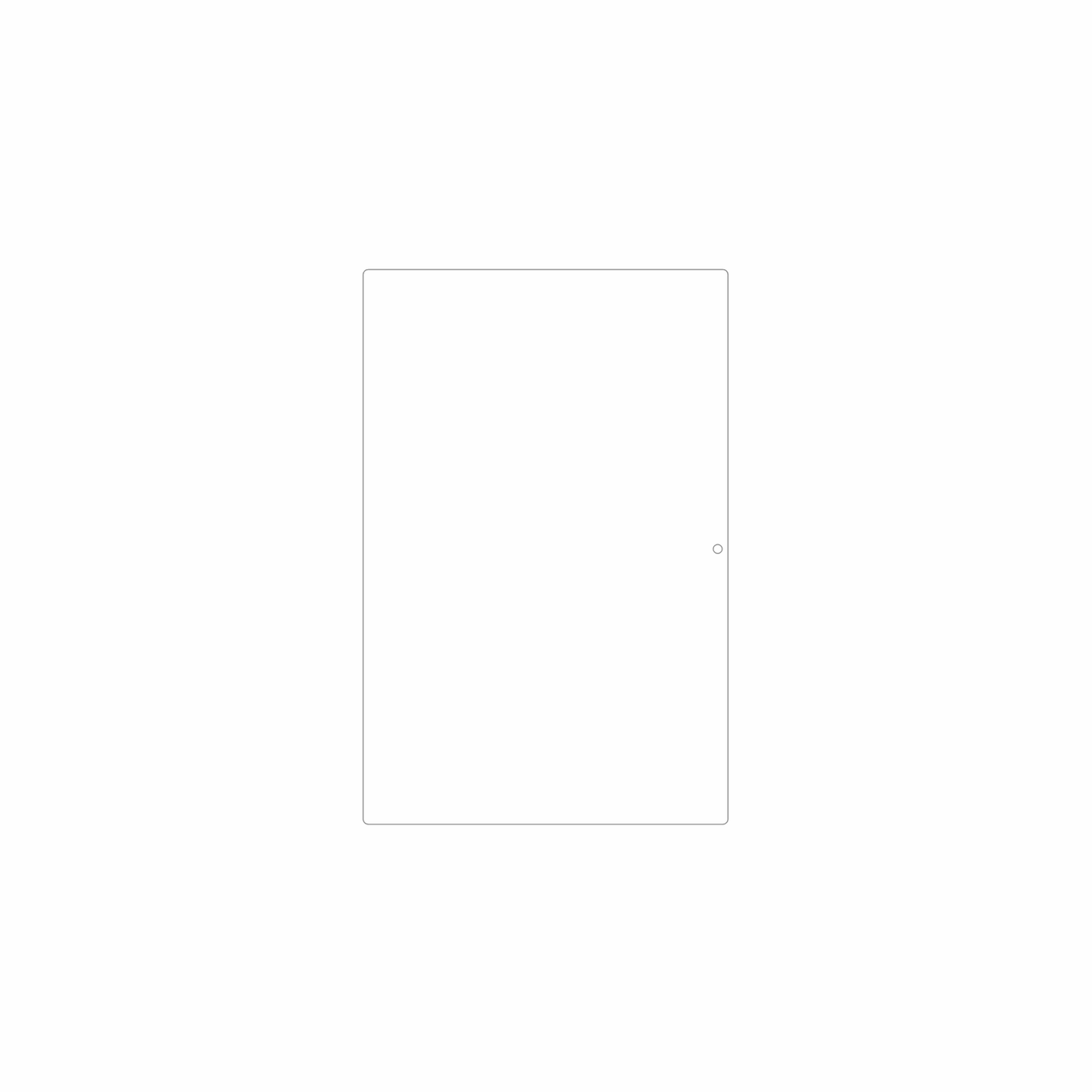dipos Displayschutz für Crelander T30 Pro, mattierte Oberfläche, geringe Dicke und perfekte Passform