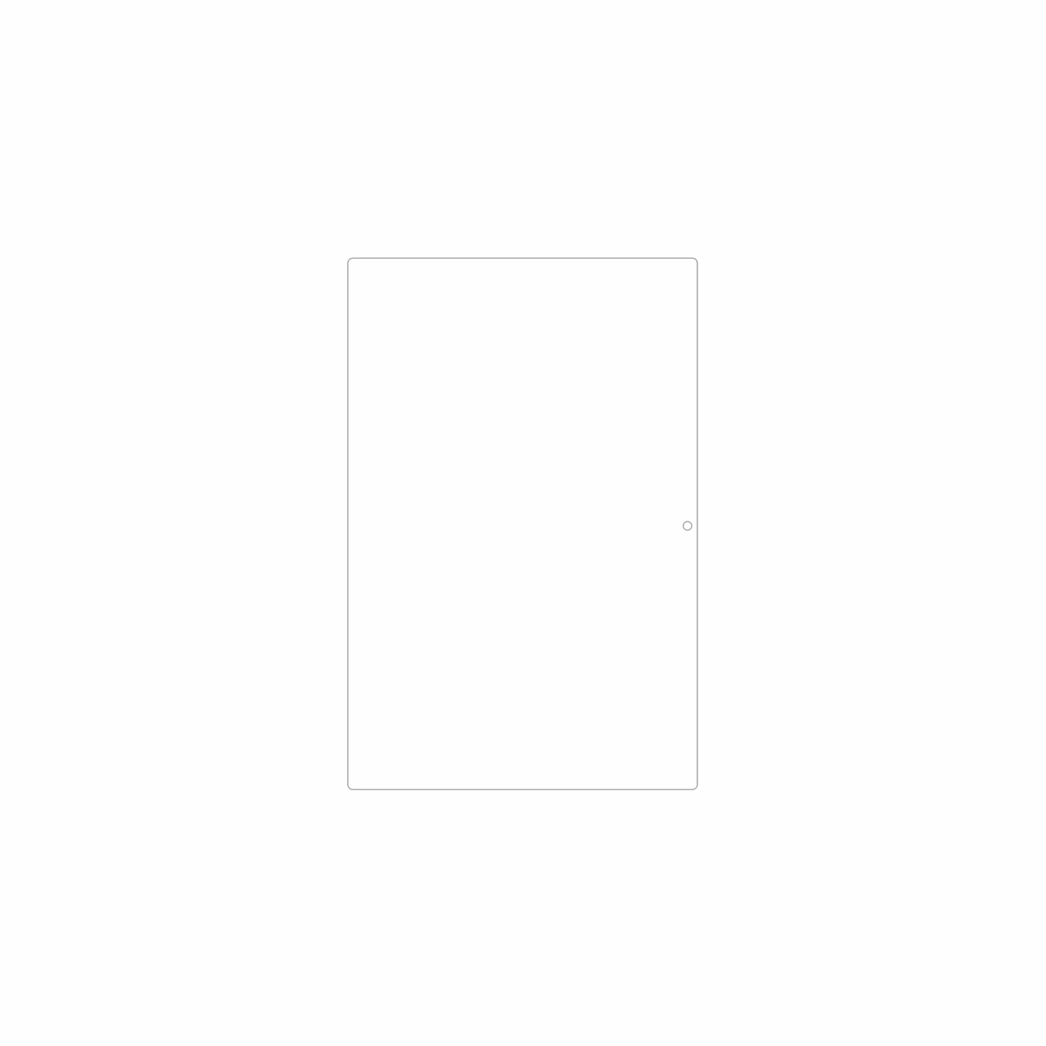 dipos Displayschutz für Crelander T30 Pro, mattierte Oberfläche, geringe Dicke und perfekte Passform