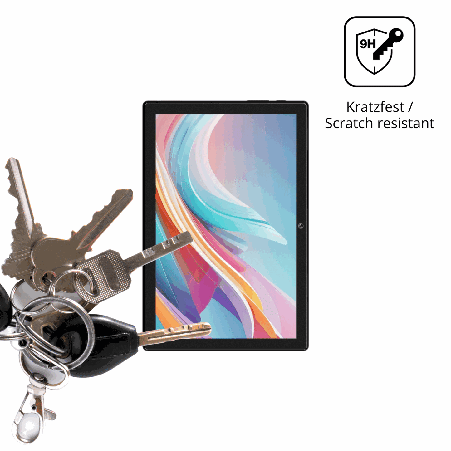 dipos Displayschutz für Crelander T40 10.1, mattierte Oberfläche, robuste Festigkeit und perfekte Passform