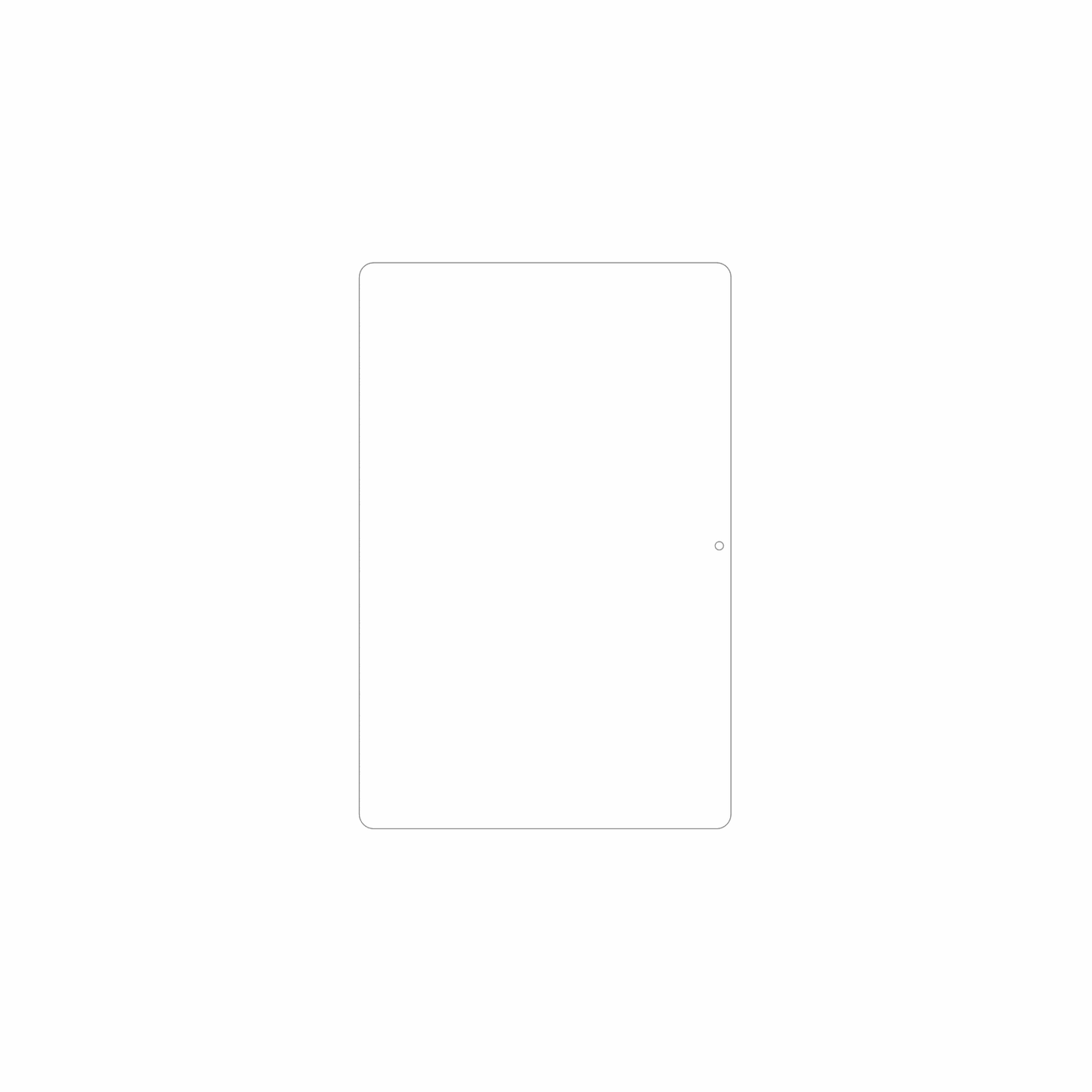 dipos Displayschutz für Crelander W30, mattierte Oberfläche, geringe Dicke und perfekte Passform