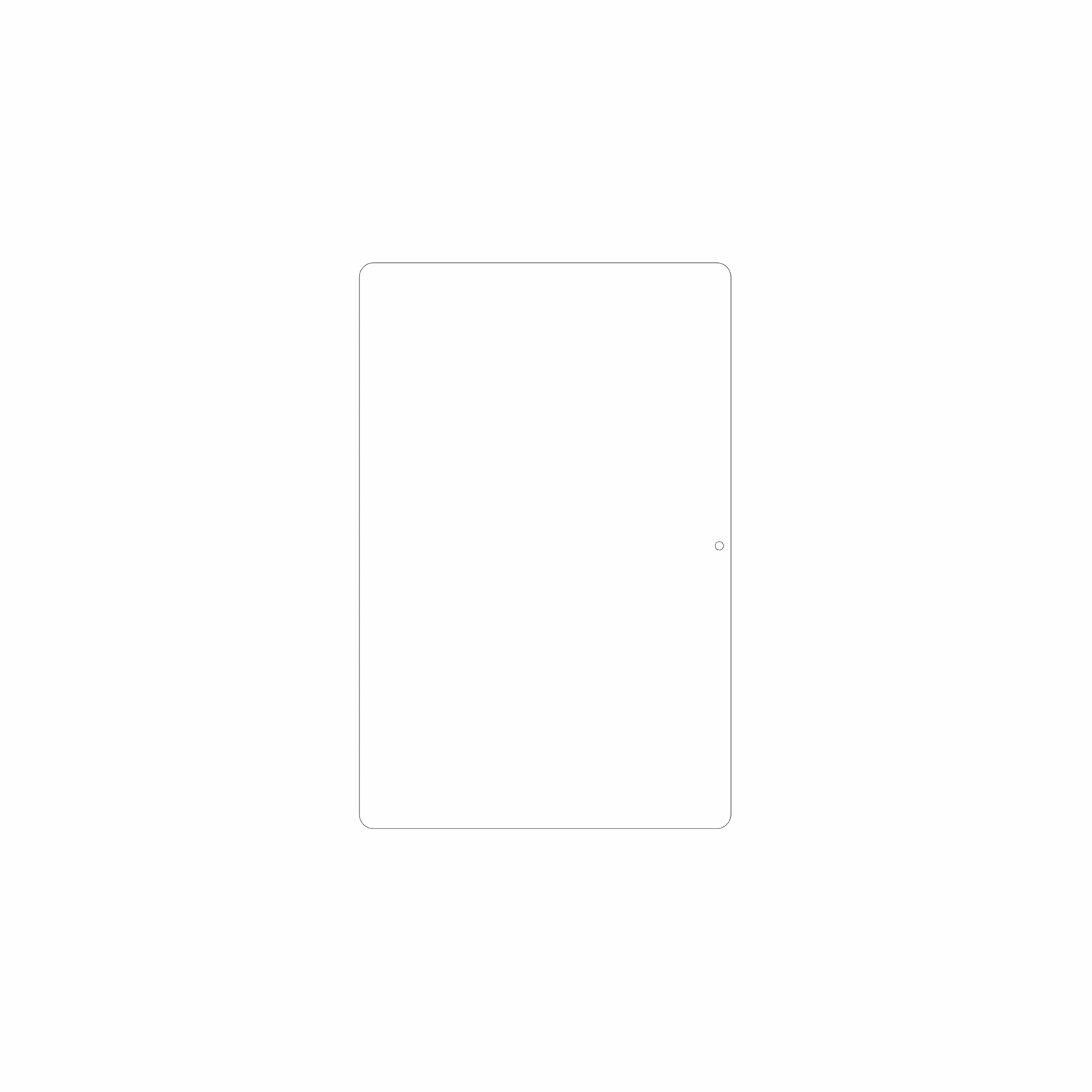 dipos Displayschutz für Crelander W30, mattierte Oberfläche, geringe Dicke und perfekte Passform