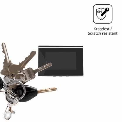 dipos Displayschutz für CrossControl CCpilot V700, transparente Oberfläche, perfekte Passform auch für die Rundungen