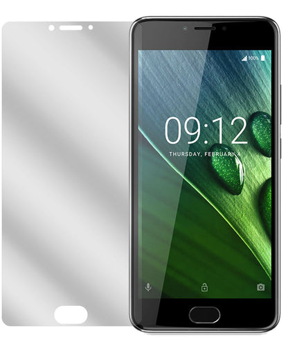 AcerLiquid Z6 mit aufgebrachter dipos Displayschutzfolie, glasklare Darstellung ohne Einschränkungen