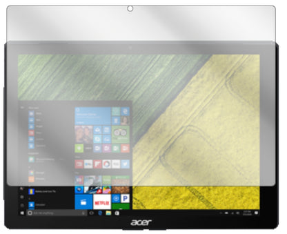 AcerSwitch 5 Pro SW512-52P mit aufgebrachter dipos Displayschutzfolie, glasklare Darstellung ohne Einschränkungen