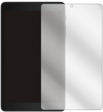 Alcatel3T 8 (2020) mit aufgebrachter dipos Displayschutzfolie, glasklare Darstellung ohne Einschränkungen