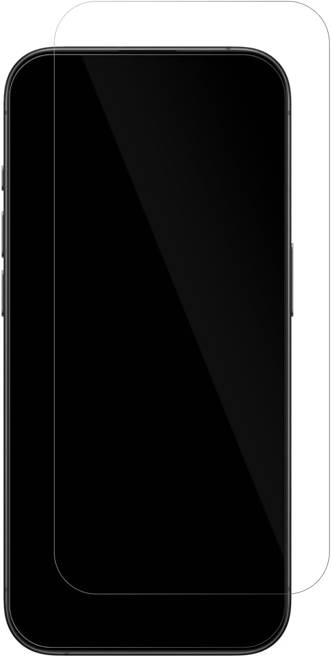 AppleiPhone 15 Pro Max mit aufgebrachter dipos Displayschutzfolie, glasklare Darstellung ohne Einschränkungen