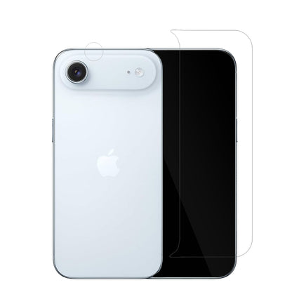 AppleiPhone Air mit Kameraschutz mit aufgebrachter dipos Displayschutzfolie, glasklare Darstellung ohne Einschränkungen