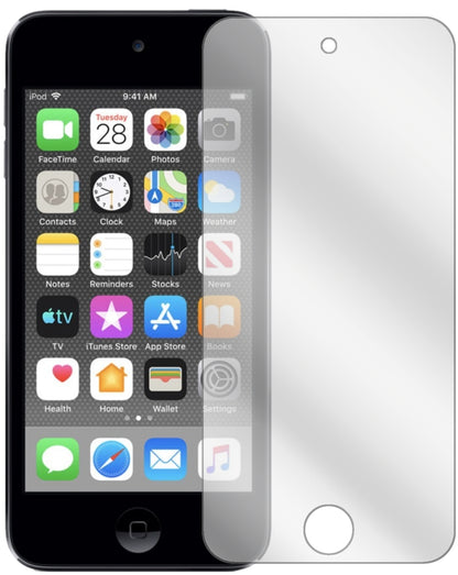 AppleiPod Touch (2019) mit aufgebrachter dipos Displayschutzfolie, glasklare Darstellung ohne Einschränkungen