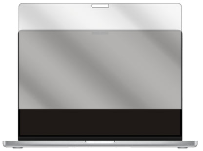 AppleMacBook Pro 14 Zoll (2021) mit aufgebrachter dipos Displayschutzfolie, glasklare Darstellung ohne Einschränkungen